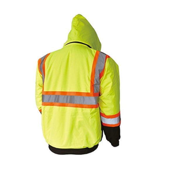 High Visibility Class III Reflective Waterproof Bomber Jacket