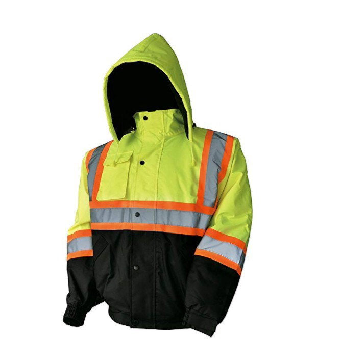 High Visibility Class III Reflective Waterproof Bomber Jacket