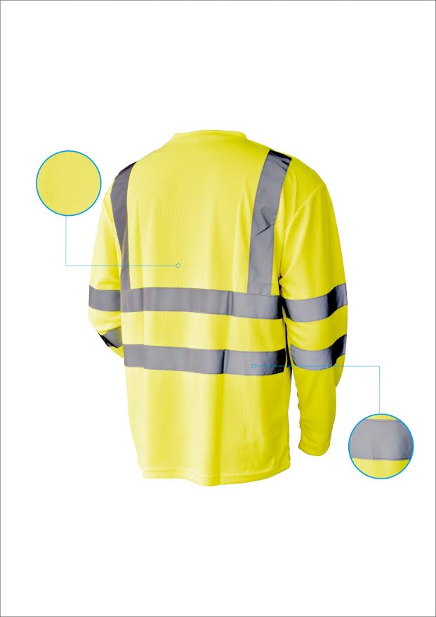 Hi Vis T Shirt ANSI Class 3 Long Sleeve