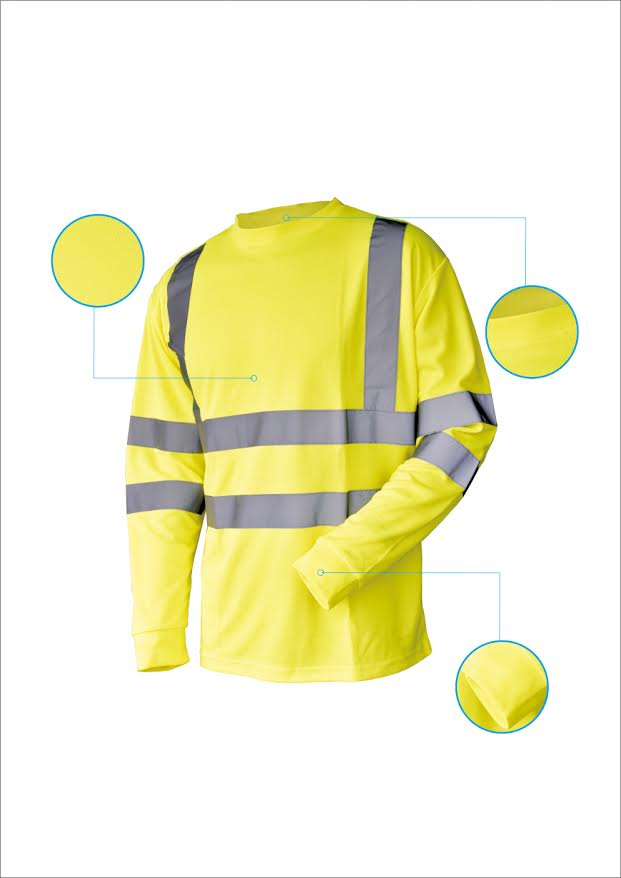 Hi Vis T Shirt ANSI Class 3 Long Sleeve