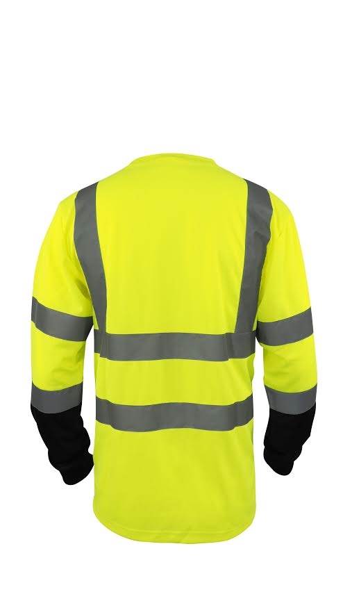 Hi Vis T Shirt ANSI Class 2 Long Sleeve