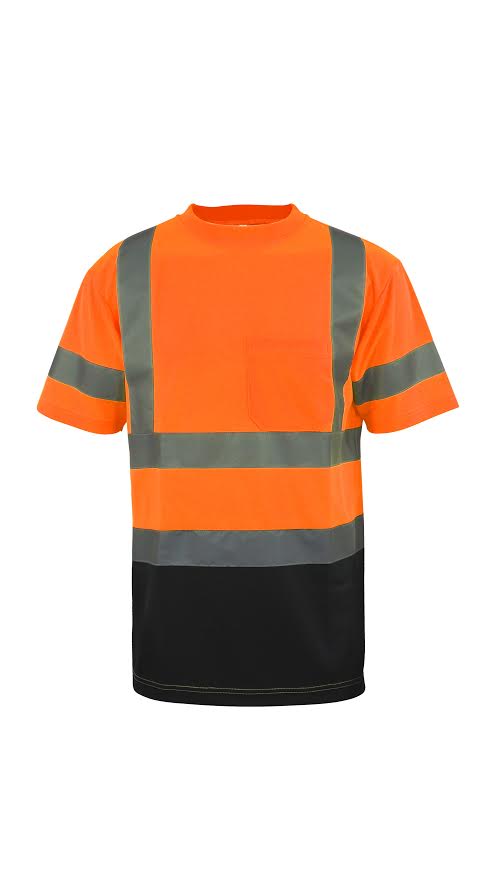 Hi Vis T Shirt ANSI Class 2 Short Sleeve