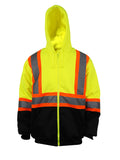 Hi-Vis Zip-Front Warm Lined Thermal Hoodie