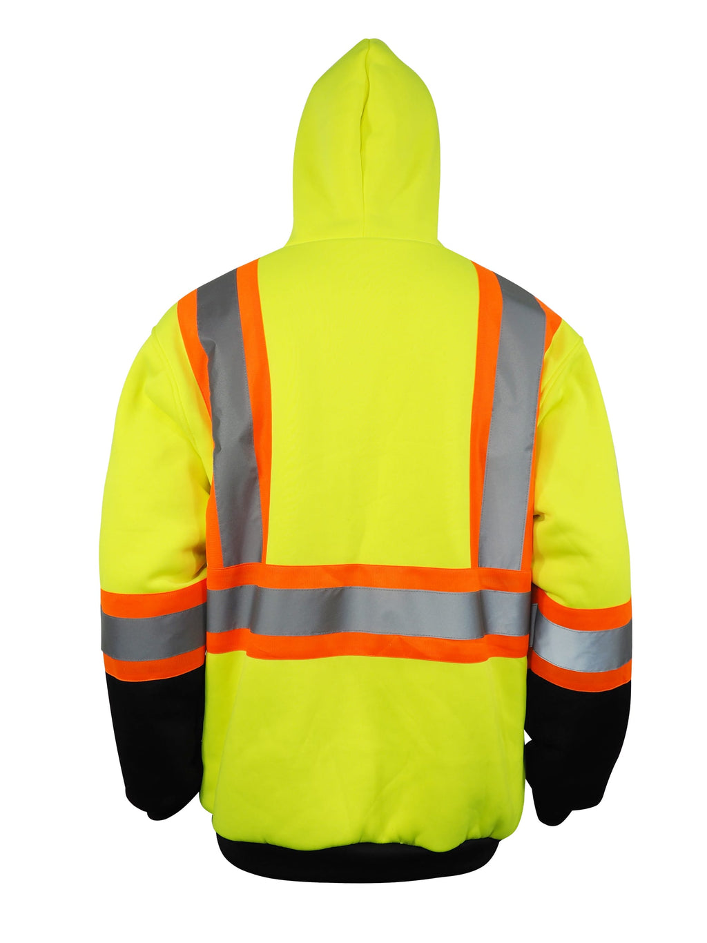 Hi-Vis Zip-Front Warm Lined Thermal Hoodie
