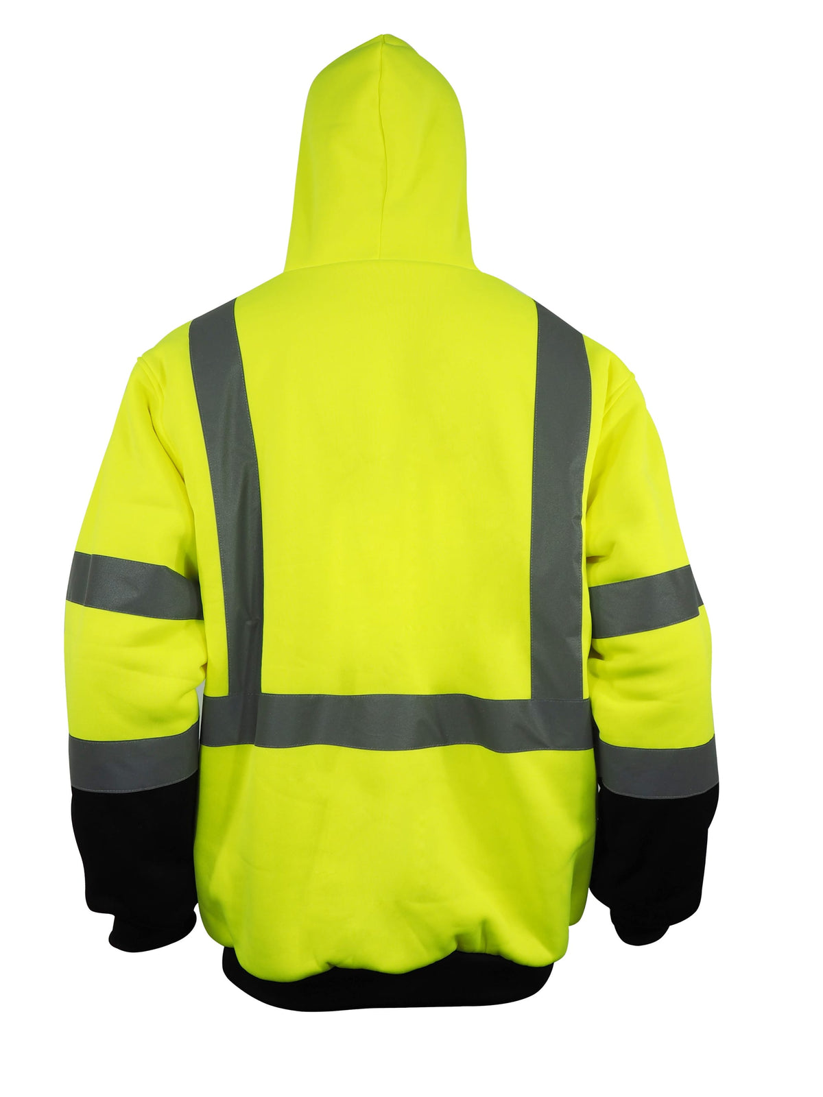 Hi-Vis Zip-Front Warm Lined Thermal Hoodie