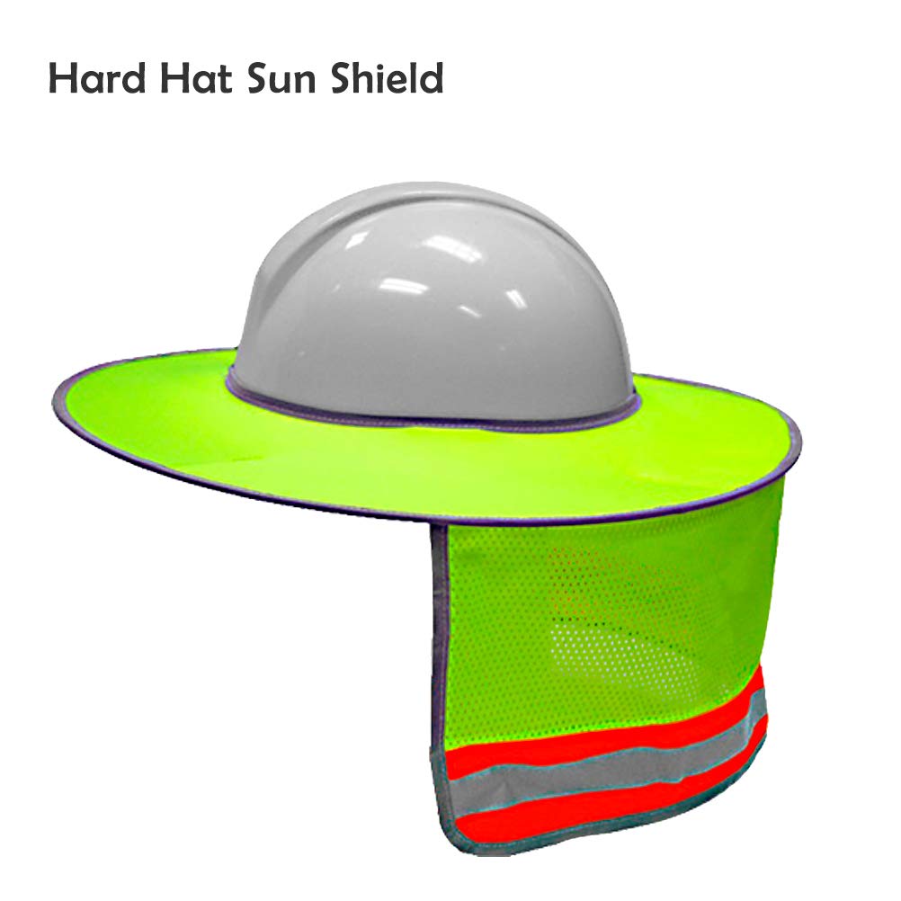 Hard Hat Sun Shield Full Brim Mesh Neck Sun Shade Protector