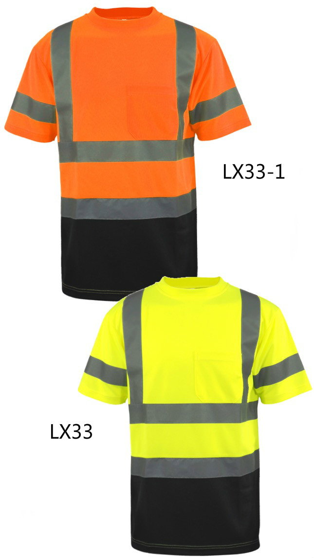 Hi Vis T Shirt ANSI Class 2 Short Sleeve
