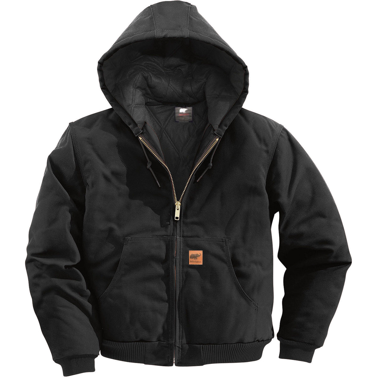 Men Sandstone Canvas Quilted Thermal Lined Winter Duck Jacket